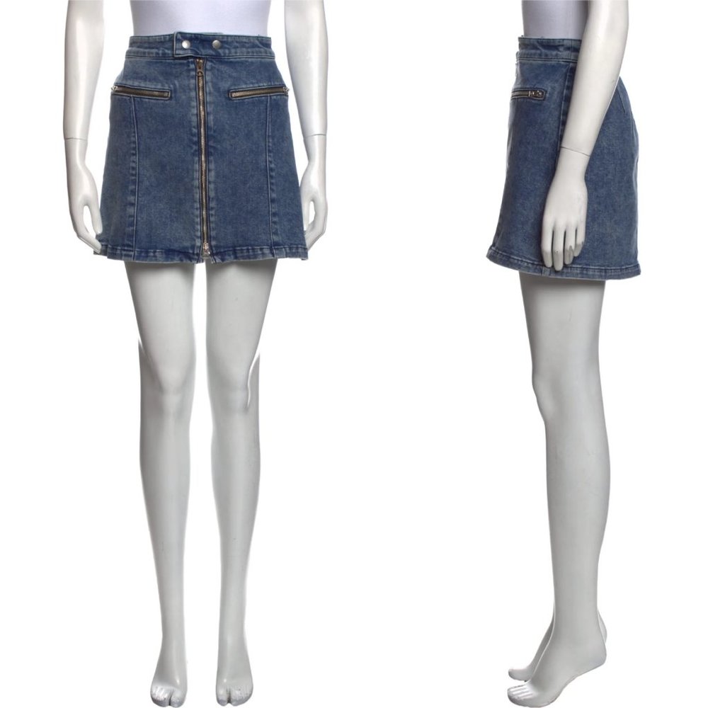 rag & bone Isabel Zip-Front Denim Mini Skirt - Picture 15 of 15